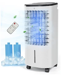 3-in-1 Evaporative Portable Air Cooler Fan & Humidifier, 6L Water Tank, 3 Speeds