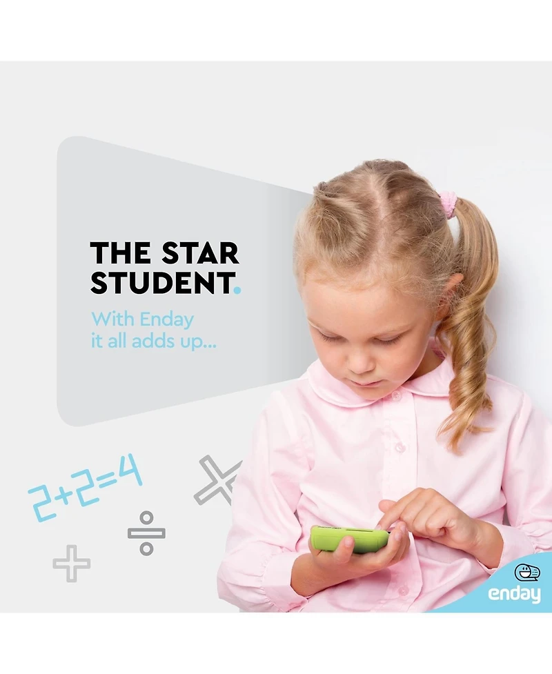 Calculator Pink, Basic Small Solar and Battery Operated, Large Display Four Function, Auto Powered Handheld School Kids, 1 Pk –