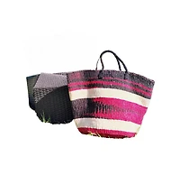 Boldly Endure Large Handmade Sustainable Basket Tote