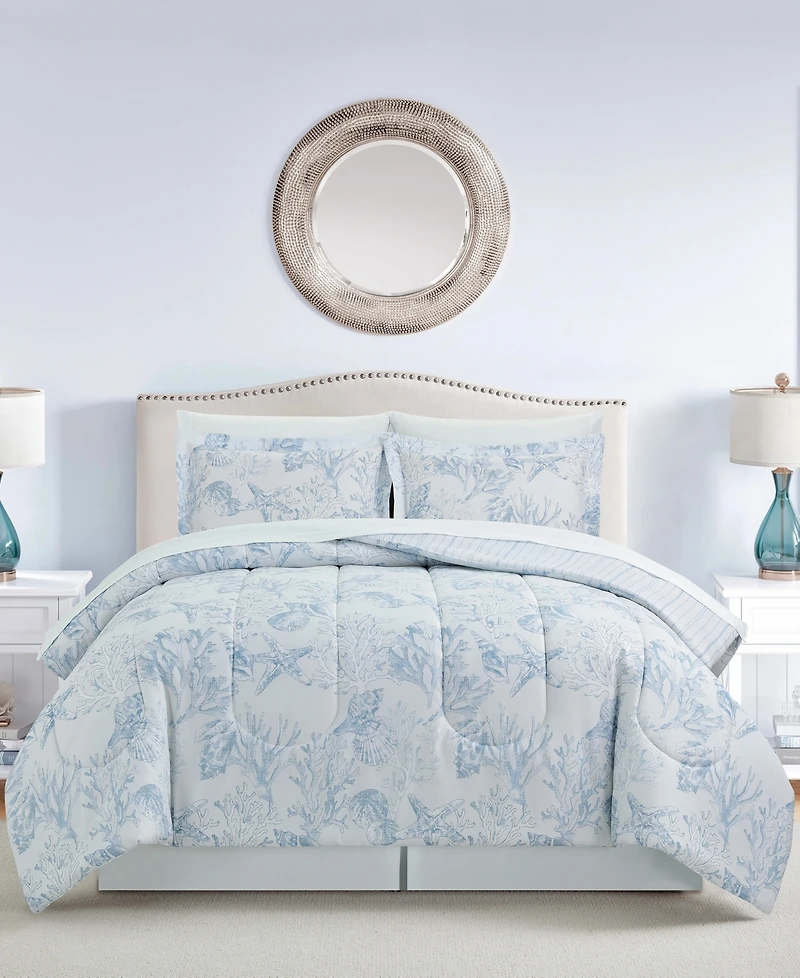 Sunham Coastal Coral 8-Pc. Comforter Sets