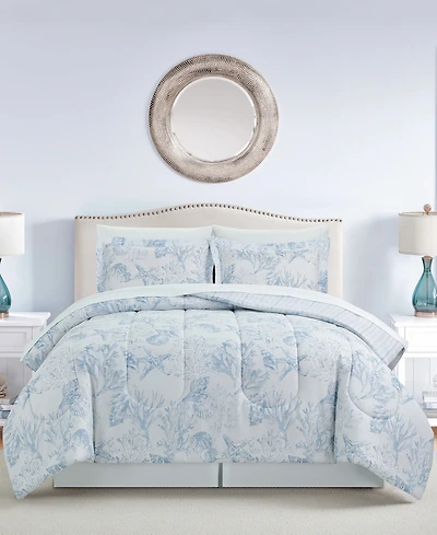Sunham Coastal Coral 8-Pc. Comforter Sets