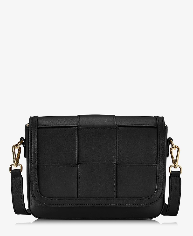 GiGi New York Lily Handwoven Leather Mini Crossbody Bag