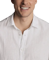 Charles Tyrwhitt Men's Slim-Fit Button-Down Linen Shirt