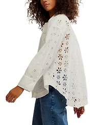 Free People Women's Mae Eyelet Shirt