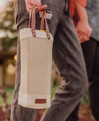 Legacy Pinot Jute Single Bottle Insulated Wine Tote Bag