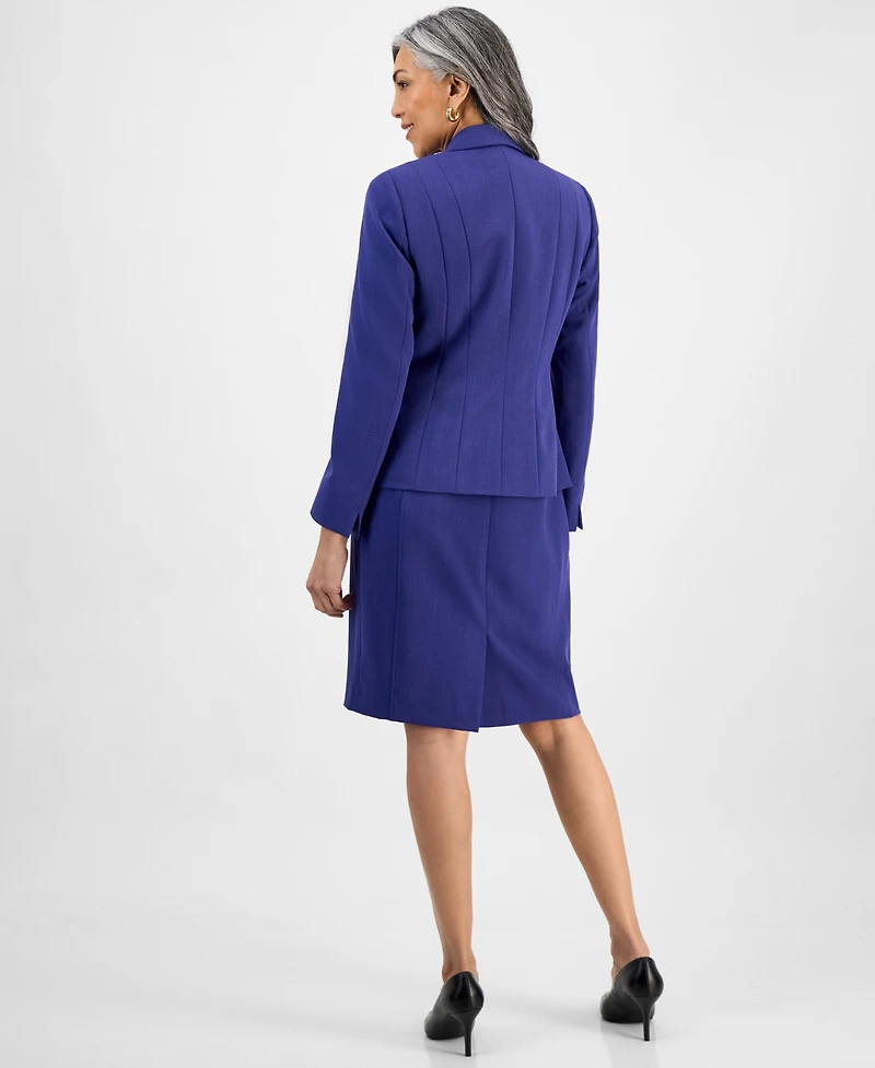 Kasper Women's Stretch Crepe One Button Blazer