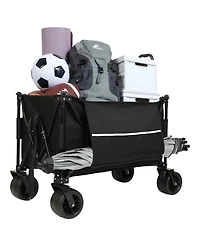 Heavy Duty Collapsible Wagon with Canopy & Big Wheels