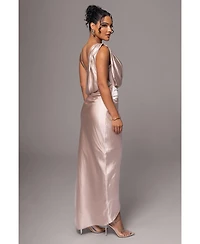Jluxlabel Women's Anastacia Drape Maxi Dress