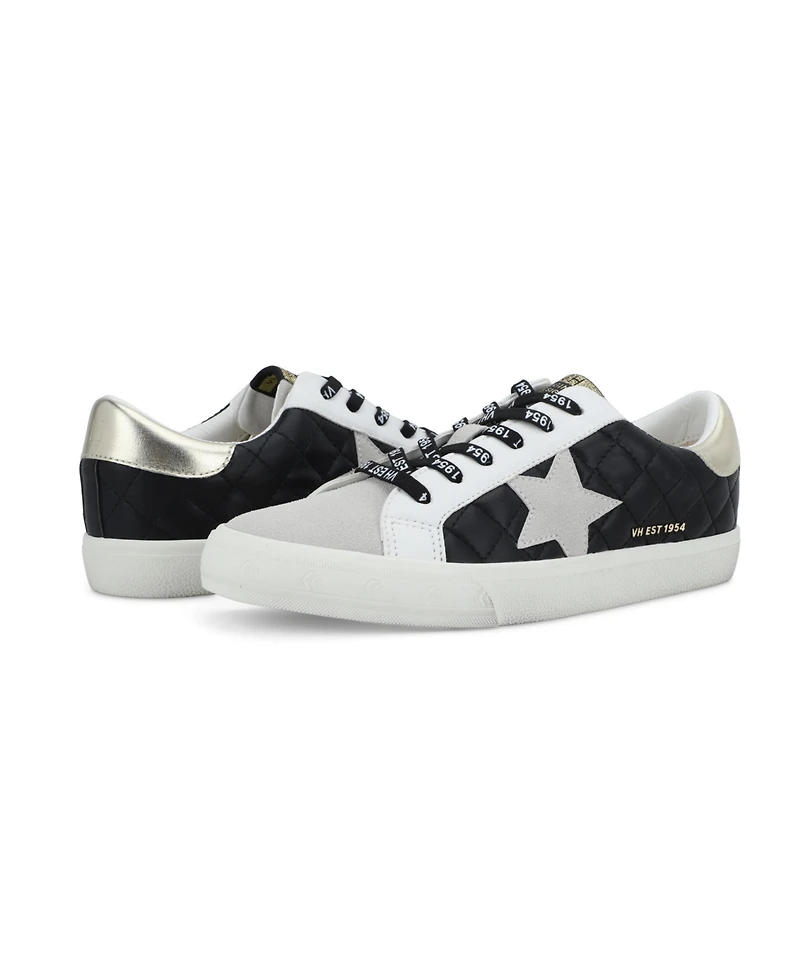 Vintage Havana Grande - Black Grey Quilted Women's's Sneaker by