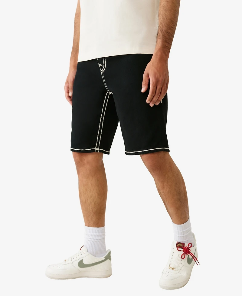 True Religion Men's Bobby Rope Stitch Flap Pocket Shorts