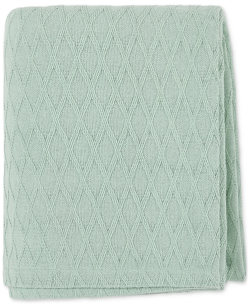 Lauren Ralph Classic Cotton Blanket, Full/Queen