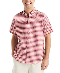 Nautica Men's Plaid Short-Sleeve Shirt