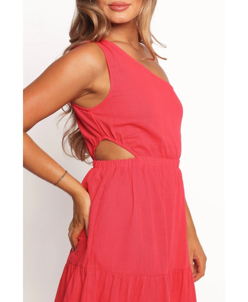Petal and Pup Women's Teresa One Shoulder Midi Dress