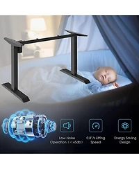 Electric Standing Desk Frame, Height Adjustable Motorized Standing Workstation Base