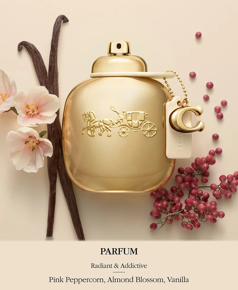 Coach Gold Parfum Spray, 3 oz.