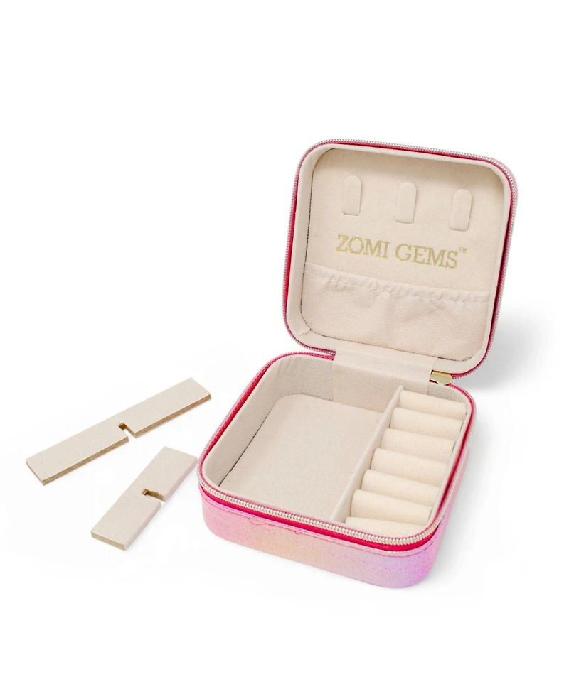 Zomi Gems Girls Mermaid Seashell Pearl Jewelry Box, Hot Pink