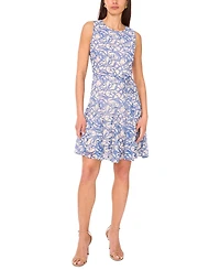 Vince Camuto Women's Printed Fit & Flare Dress
