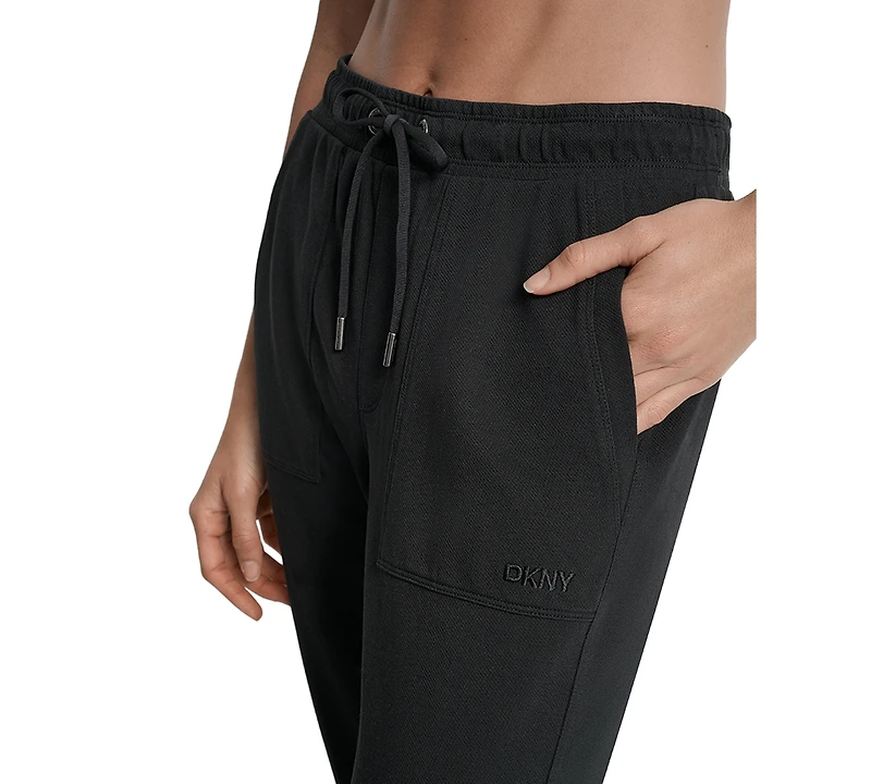 Dkny Sport Women's Cotton-Blend Tie-Waist Joggers