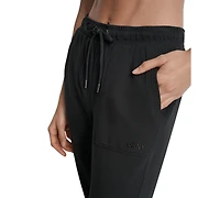 Dkny Sport Women's Cotton-Blend Tie-Waist Joggers