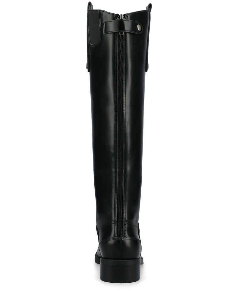 Journee Collection Women's Gema Round Toe Riding Boots