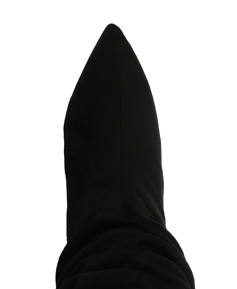Journee Collection Women's Sonnet Pointed Toe Slouchy Dress Boots