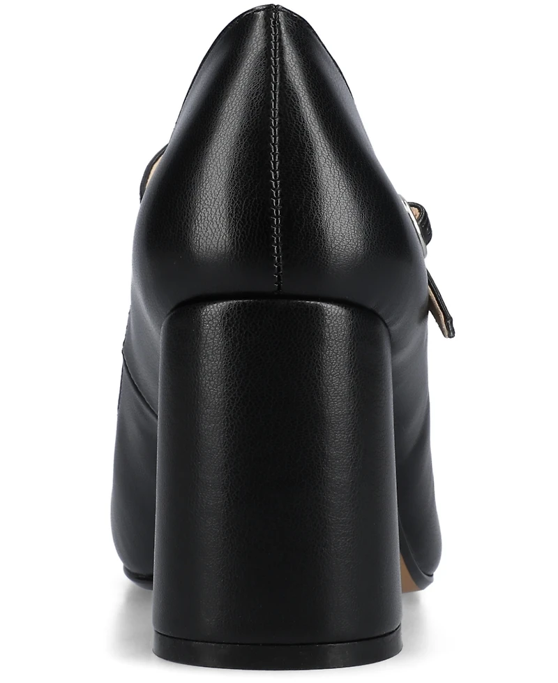 Journee Collection Women's Talani T-strap Almond Toe Dress Pumps