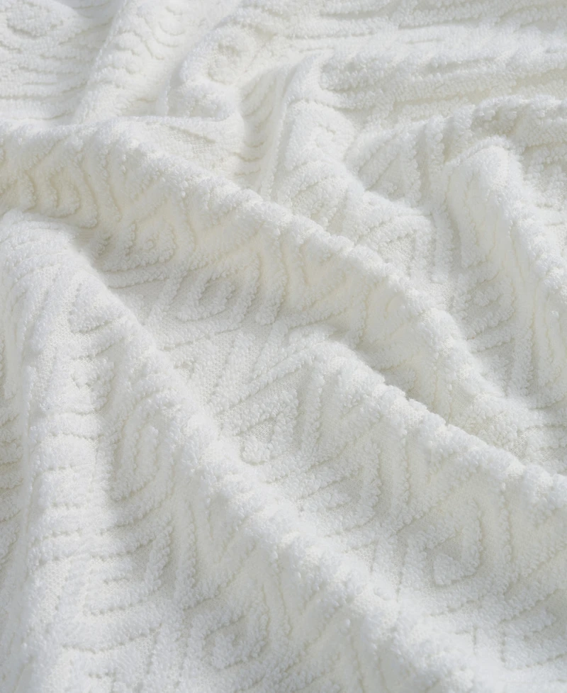 John Robshaw Maze Solid Texture Cotton Hand Towel, 30" x 20"