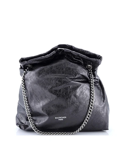 Pre-Owned Balenciaga Medium Crush Chain Tote Leather