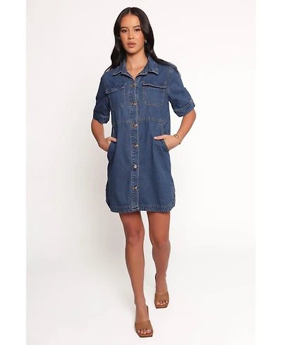 Petal and Pup Women's Fleming Shirt Mini Dress