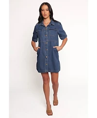Petal and Pup Women's Fleming Shirt Mini Dress