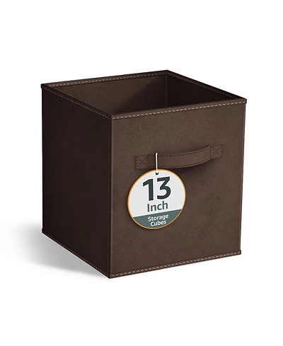 Sorbus 13 Inch Foldable Fabric Storage Cube Bin with Handles- for Organizing Home, Shelves, Nursery, Playroom