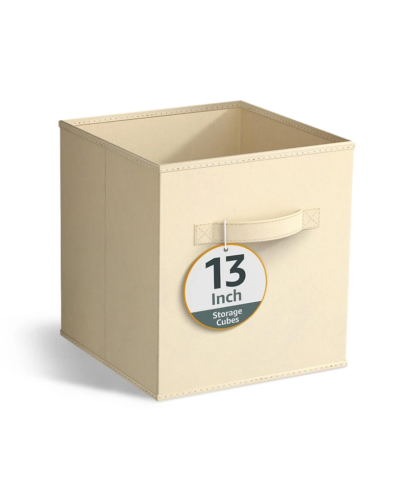 Sorbus 13 Inch Foldable Fabric Storage Cube Bin with Handles- for Organizing Home, Shelves, Nursery, Playroom, Closet and More