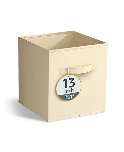 Sorbus 13 Inch Foldable Fabric Storage Cube Bin with Handles- for Organizing Home, Shelves, Nursery, Playroom, Closet and More