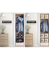 Sorbus 11 Inch Foldable Fabric Storage Cube Bin with Handles - for Organizing Pantry, Closet, Nursery, Playroom