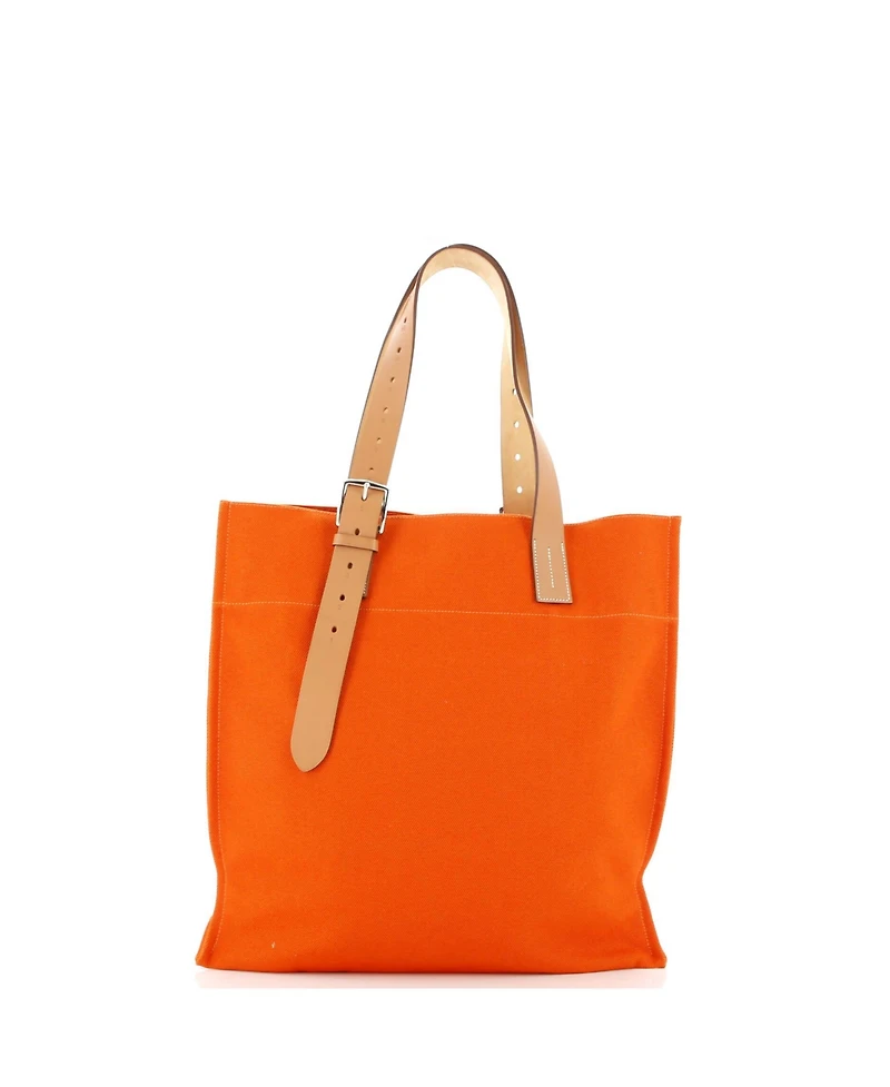 Pre-Owned Hermes Etriviere Shopping Tote Toile and Leather