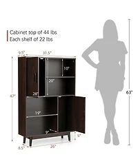 Sideboard Storage Cabinet with Door Shelf