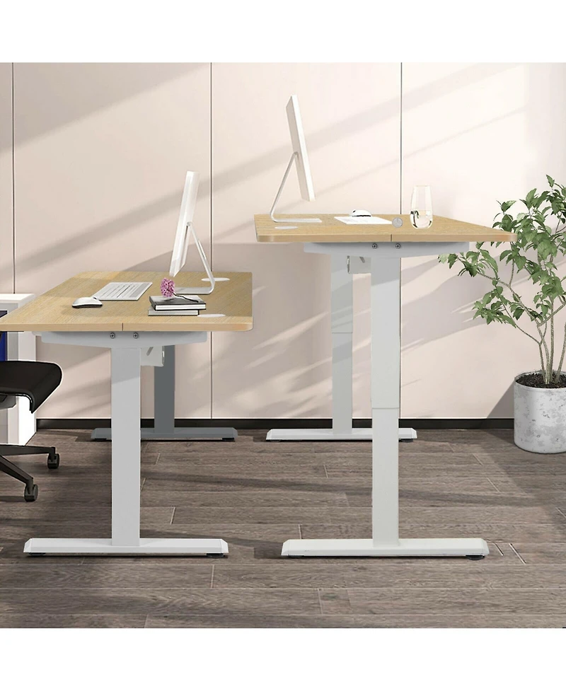 48-Inch Electric Standing Adjustable Desk with Control Panel and Usb Port