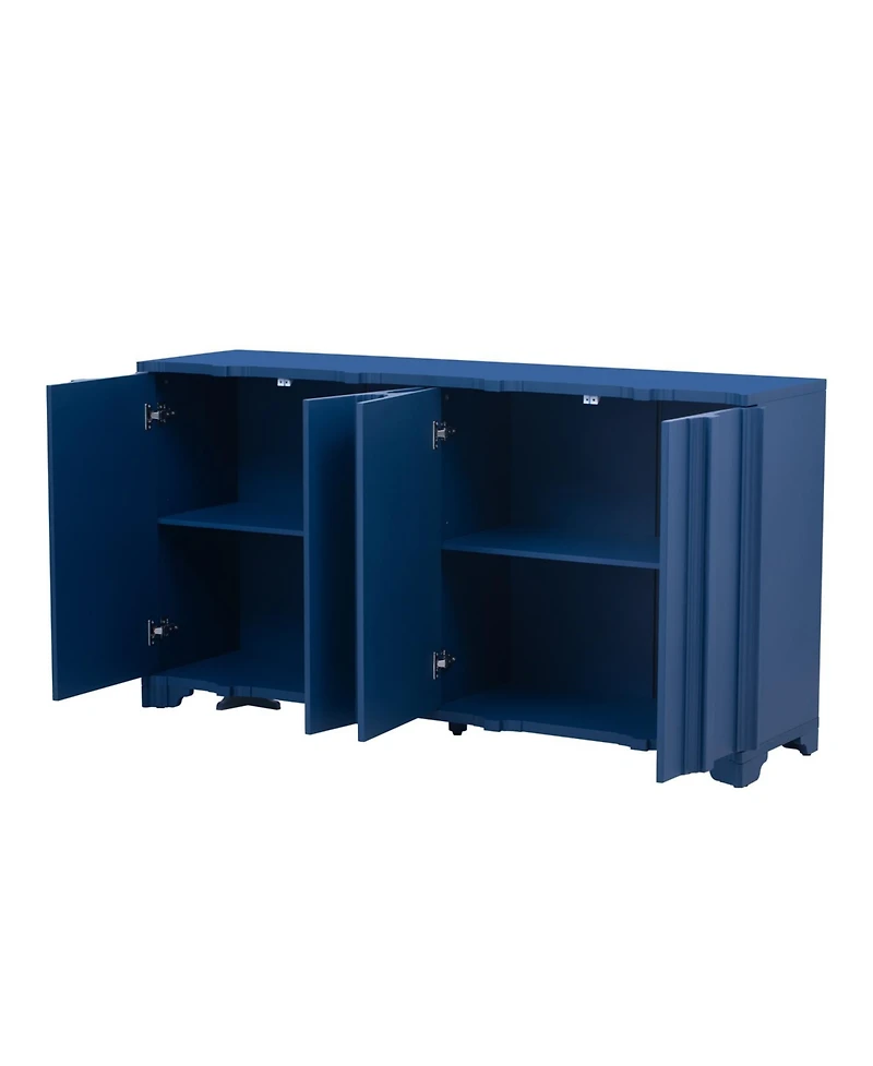 Linear Accent Sideboard - Pine Veneer