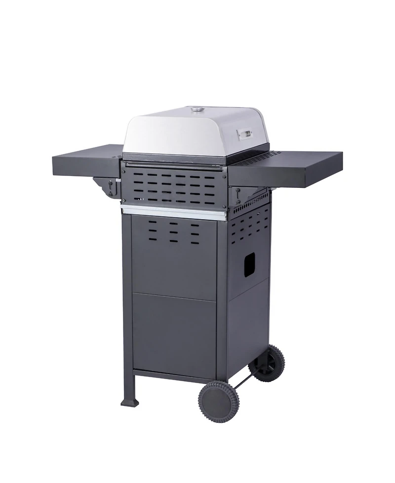 2-Burner Propane Bbq Grill with Pizza Box & Foldable Table