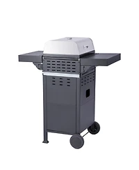 2-Burner Propane Bbq Grill with Pizza Box & Foldable Table