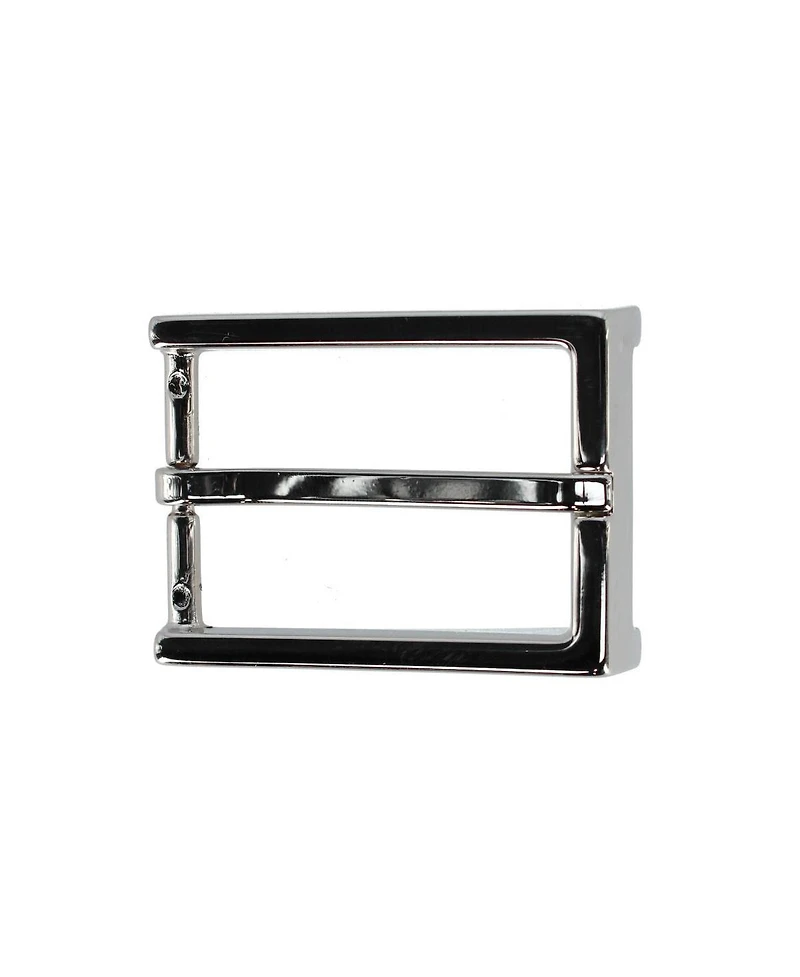 Trafalgar Men's 35mm Italian Classic Rectangular Sold Brass Harness Belt Buckle