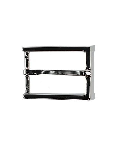 Trafalgar Men's 35mm Italian Classic Rectangular Sold Brass Harness Belt Buckle