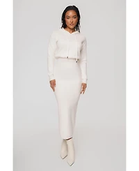 Jluxlabel Women's All In One Hoodie Dress