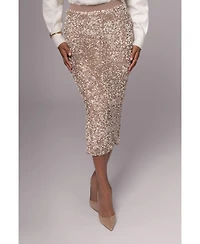 Jluxlabel Women's Sequin Midi Skirt