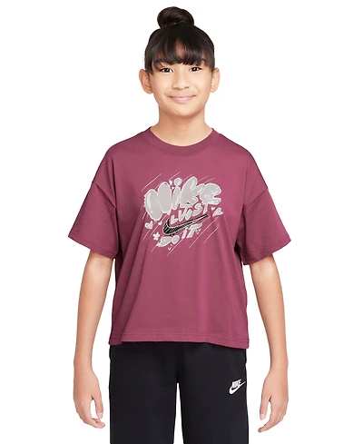 Nike Big Girls Sportswear Just Do It Graphic Cotton T-Shirt