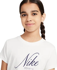 Nike Big Girls Sportswear Cropped Cotton T-Shirt
