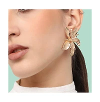 Sohi Withered-Flora Studs Earrings