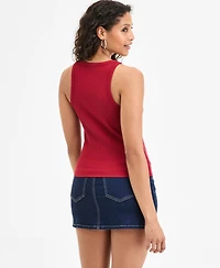 Bar Iii Women's Foiled Crewneck Tank, Exclusively at Macy's