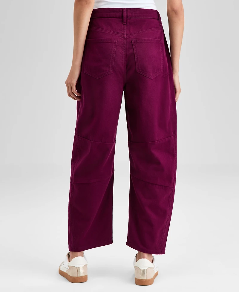 And Now This Women's High-Rise Barrel-Leg Jeans, Exclusively at Macy's