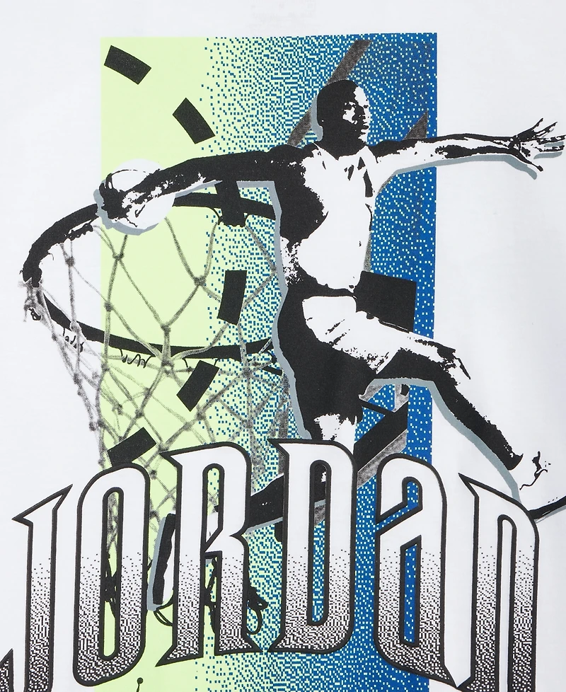 Jordan Big Boys Jumpman Global Rise Graphic Long-Sleeve T-Shirt